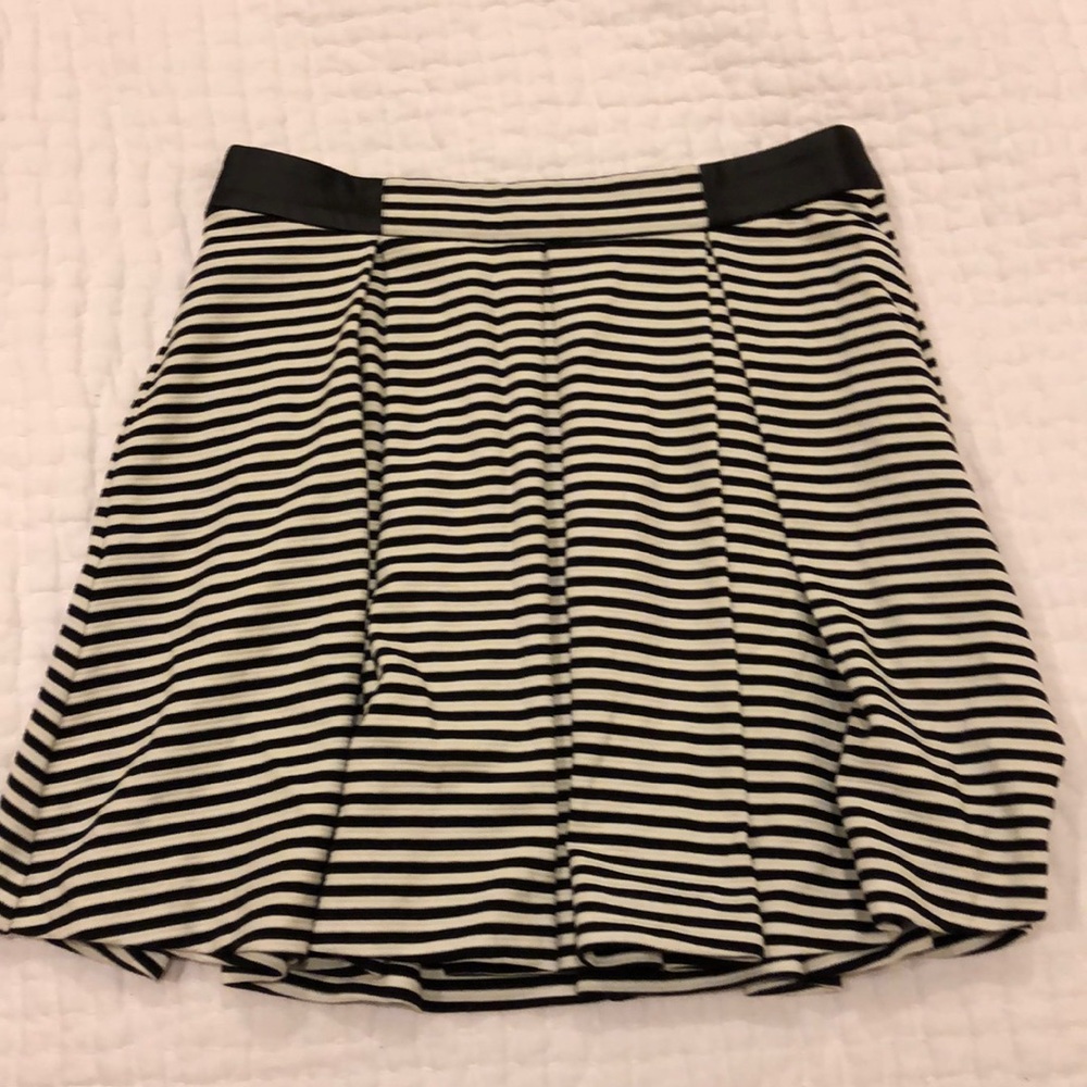 Club Monaco black and white striped skirt!
